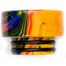 810 Drip Tip Mixed Resin Swirl Orange