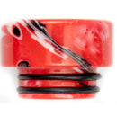 810 Drip Tip Mixed Resin Swirl Red