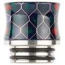 810 Metal Base Fluted Cobra Resin Drip Tip Rainbow