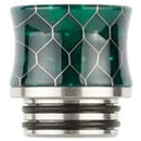 810 Metal Base Fluted Cobra Resin Drip Tip Teal