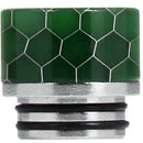 810 Resin Drip Tip Metal Base Cobra Green