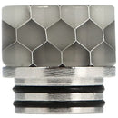 810 Resin Drip Tip Metal Base Cobra White