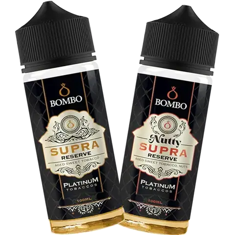 bombo platinum tobaccos both flavours on a clear background