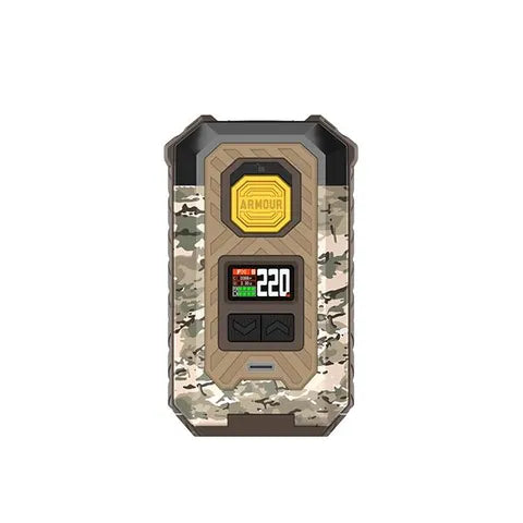 Camo Brown Vaporesso Armour Max Mod on white background