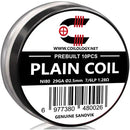 Coilology Prebuilt Sandvik Plain Coils Ni80 1.28 Ohm