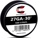 Coilology Sandvik Round Wire 30ft Spools Ni80 27GA