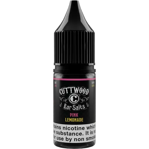 Cuttwood Bar Salts 10ml Nic Salt Pink Lemonade Disposable Juice Bottle On Clear Background