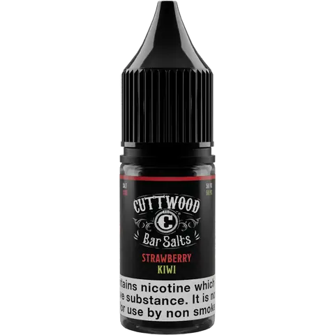 Cuttwood Bar Salts 10ml Nic Salt Strawberry Kiwi Disposable Juice Bottle On Clear Background