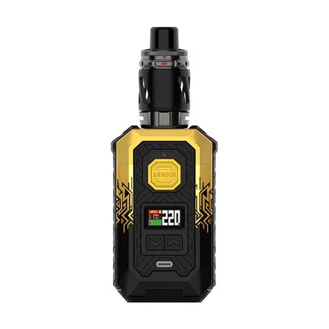 Cyber Gold Vaporesso Armour Max Kit on white background