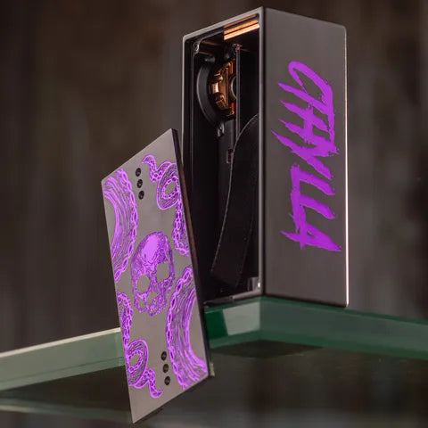 Deathwish Mech Mod Cthylla Purple Pain With Door Open