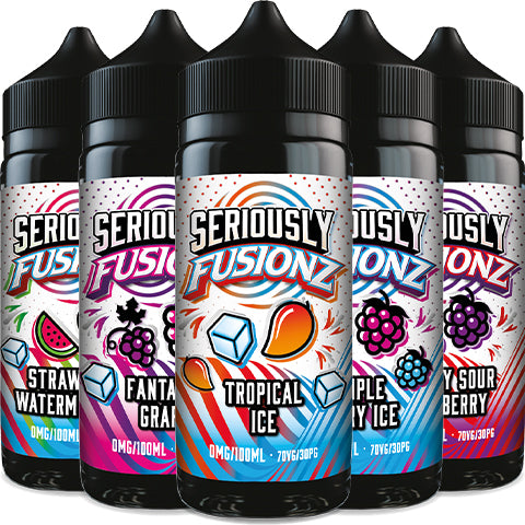 Doozy Seriously Fusionz 100ml Shortfill E-Liquids Bottle on white background