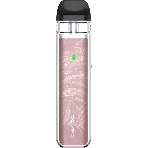 Dovpo Ayce Mini Pod Nacre Pink Looking At Front On Clear Background 