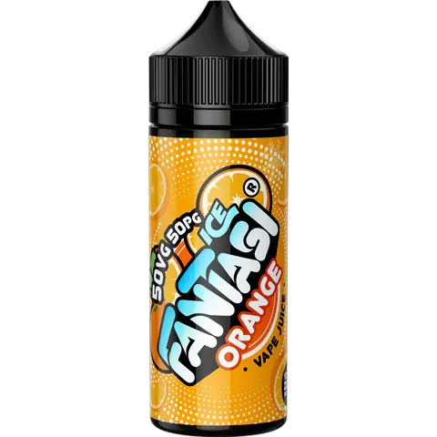 Fantasi 50/50 100ml Orange Ice Clear Background