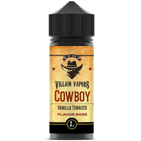 Five Pawns Villain Vapors Cowboy Legacy Collection Bottle on white background