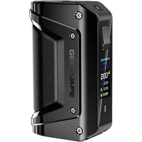 geekvape aegis legend 3 black mod on clear background