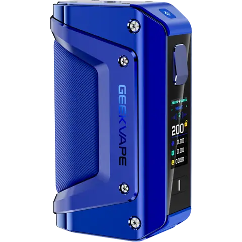 geekvape aegis legend 3 blue mod on clear background