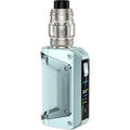 geekvape aegis legend 3 green vape kit on clear background