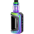 geekvape aegis legend 3 rainbow vape kit on clear background