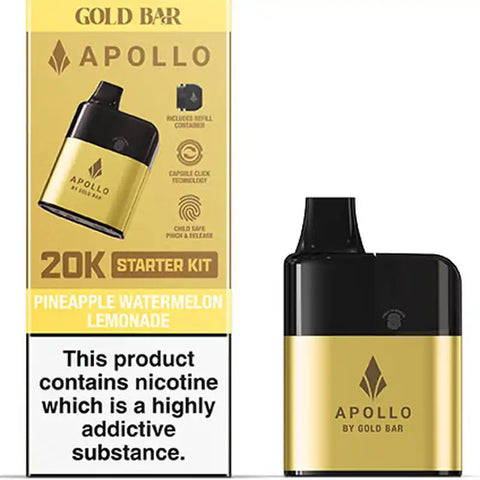 Gold Bar Apollo 20k Pod Vape Kit