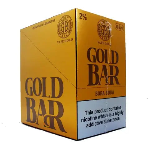 Gold Bar Disposables (Box Of 10)