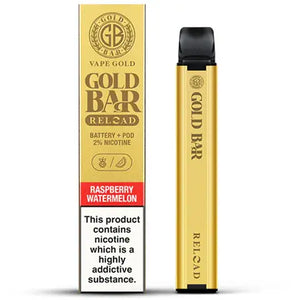 Gold Bar Reload Prefilled Pod Vape Kit Raspberry Watermelon