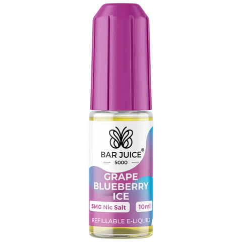 Bar Juice 5000 Grape Blueberry Ice Nic Salt 5mg