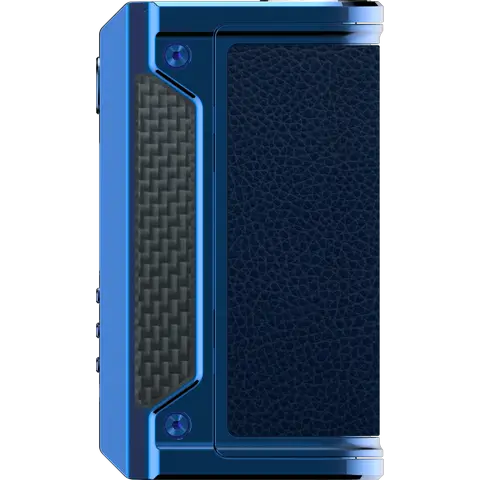 lve therion ii dna250c box mod blue side right on clear background