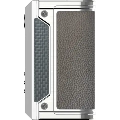 lve therion ii dna250c box mod silver side right on clear background