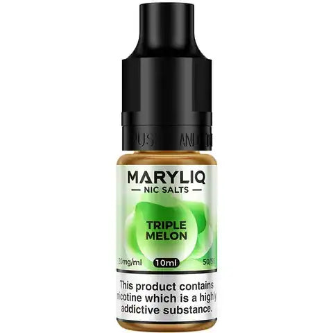 Lost Mary MaryLiq Triple Melon Nic Salt E-Liquids on white background.