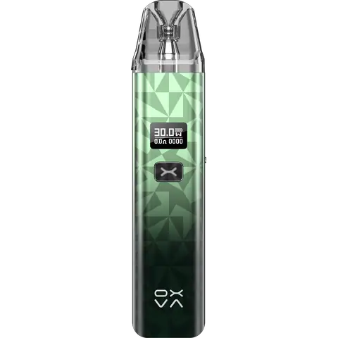 oxva xlim classic edition pod vape kit gradient green on clear background