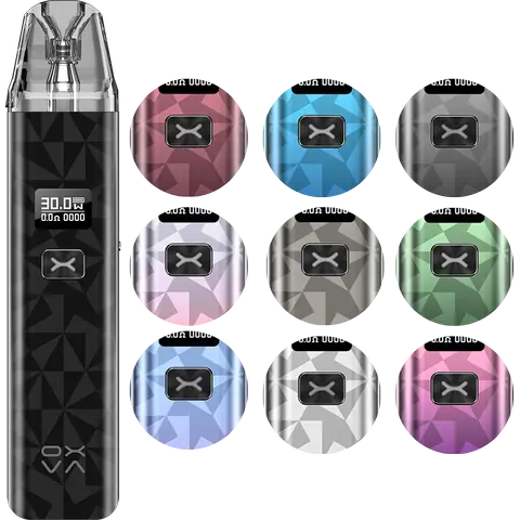 oxva xlim classic edition pod vape kit all colours on clear background