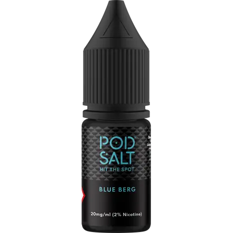 Pod Salt Core 10ml Nic Salts Blue Berg Flavour In Clear Background