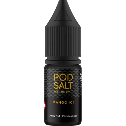 Pod Salt Core 10ml Nic Salts Mango Ice Flavour In Clear Background