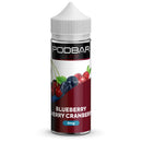 Kingston Podbar Juice 100ml Shortfill 50/50 Blueberry Cherry Cranberry