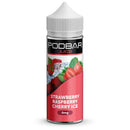 Kingston Podbar Juice 100ml Shortfill 50/50 Strawberry Raspberry Cherry Ice