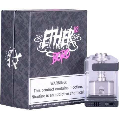 ether v2boro tank by suicide mods and vaping bogan stainless steel kit