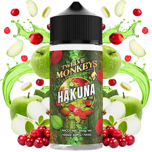 Twelve Monkeys 100ml Shortfills 2024 Edition Hakuna