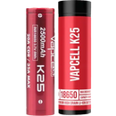 Vapcell 18650 K25 20A 2500mAh Battery