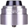 vaperz cloud asgard XL RDA silver colour with beauty ring on clear background