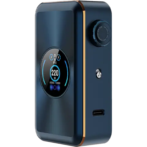 vapoesso gen max box mod colour storm blue on clear background