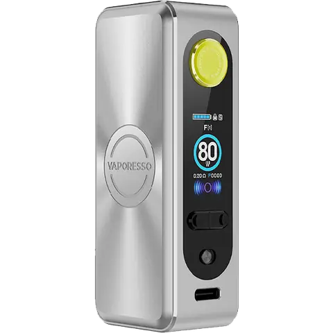 vapoesso gen se box mod colour artic silver on clear background