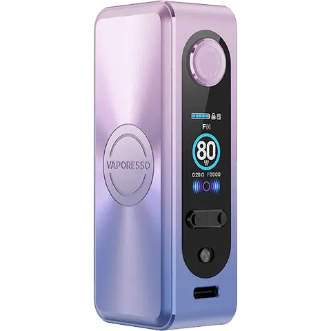 vapoesso gen se box mod colour gradient purple on clear background