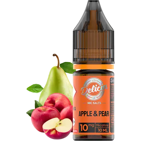 vaporesso deliciu bar juice apple pear nic salt on clear background