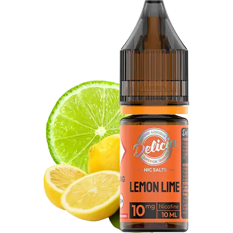 vaporesso deliciu bar juice lemon lime nic salt on clear background