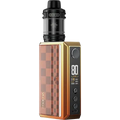 voopoo drag 5 vape mod kit sunset orange on clear background