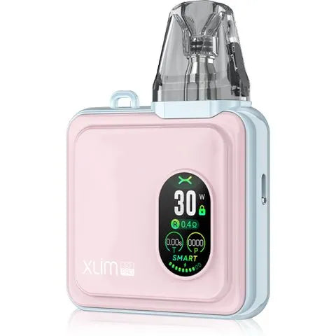 Xlim SQ Pro Pastel Pink Vape Pod By OXVA On A White Background