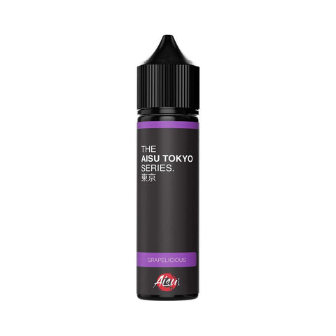 Aisu Tokyo Series 50ml Shortfill E-Liquid Grapelicious On White Background