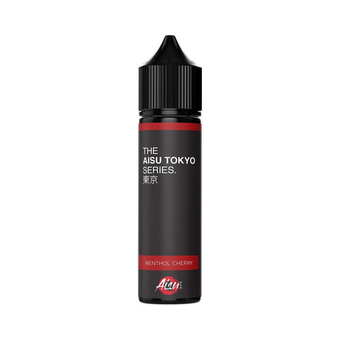 Aisu Tokyo Series 50ml Shortfill E-Liquid Menthol Cherry On White Background