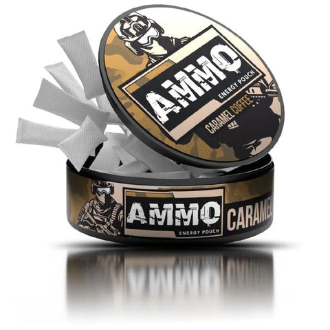 Ammo Caramel Coffee Caffeine Pouches