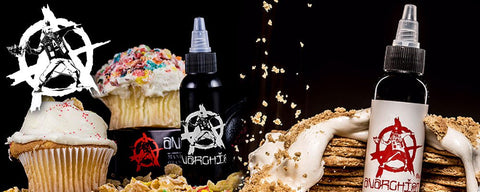 Anarchist 100ml Shortfill E-Liquids On White Background